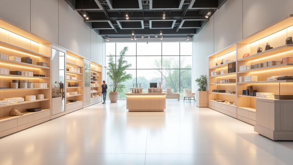A clean, well-organized retail store