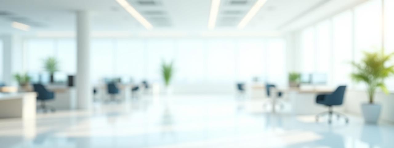 Modern, clean office interior with natural light.